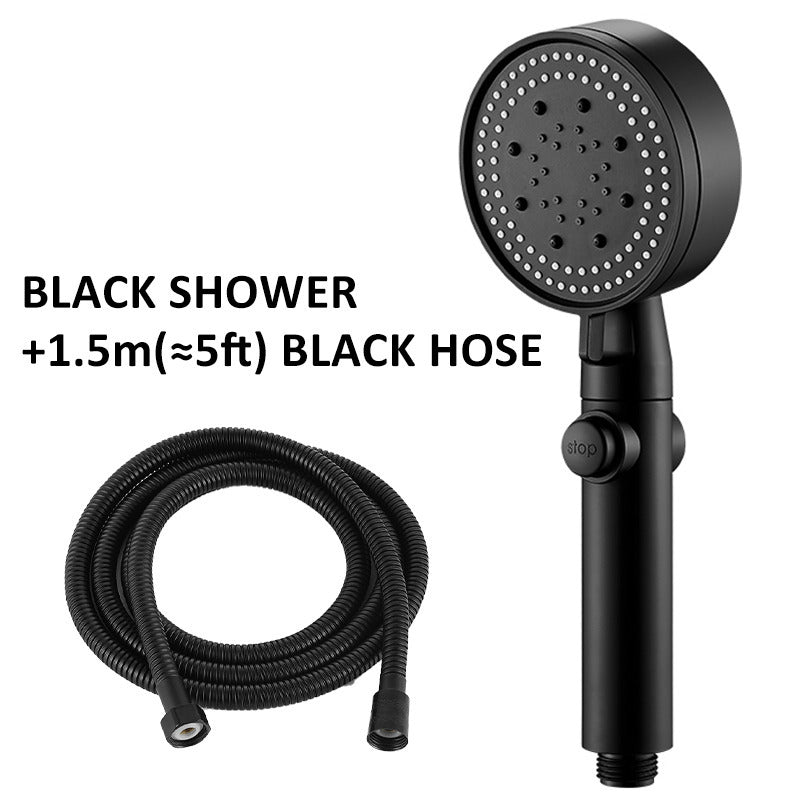 High Pressure Bath Shower Head 5 Mode Large Chrome Handset Heads Water Saving