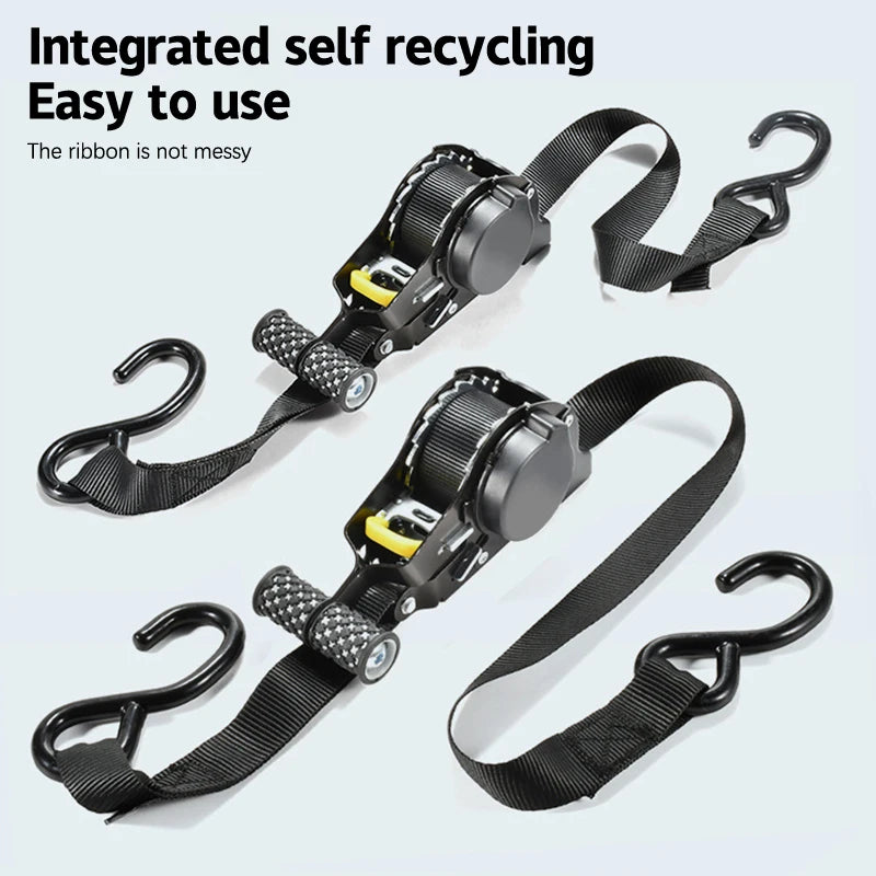 1 pc Retractable Auto Ratchet Strap Automatic Shrink Bundle Tape Retractable Belts